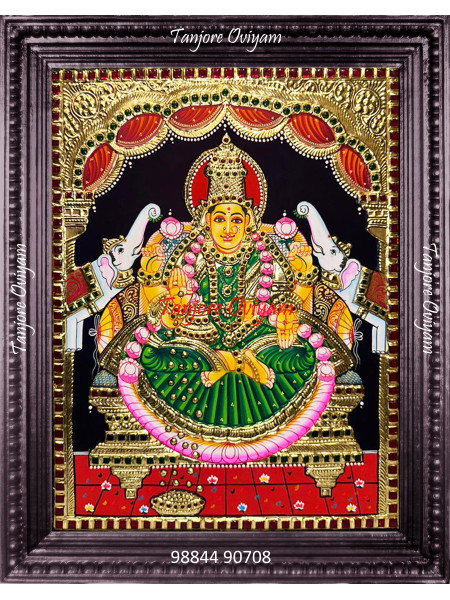 Gajalakshmi Tanjore Painting